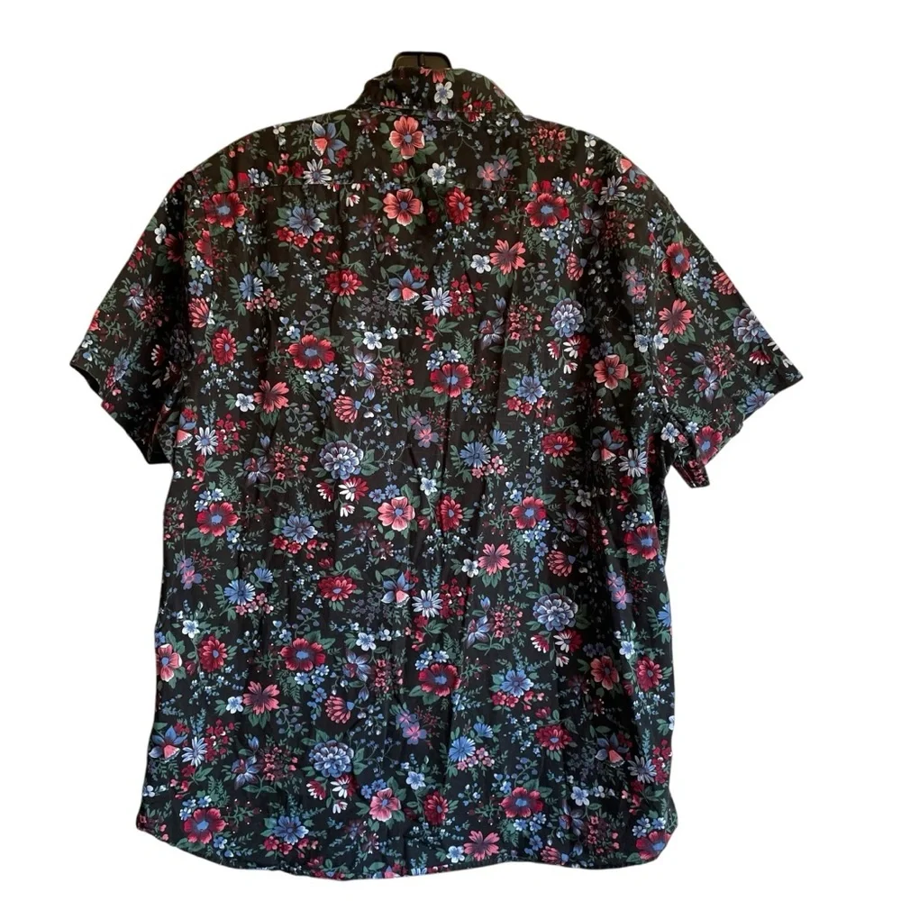 Express Black‎ and Red Casual Button Down Shirt